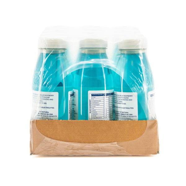 Good To Go Hydrate Blue Raspberry 12-bottle case – rear view