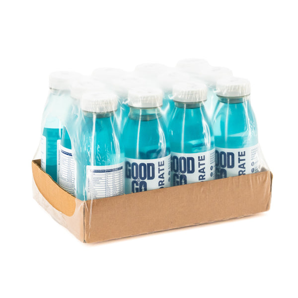 Good To Go Hydrate Blue Raspberry 12-bottle case – product view
